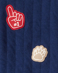 Baby Boy 3-Piece Game Day Little Vest Set - Navy/Red
