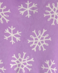 Toddler Girl 1-Piece Penguin DreamPlush Snug Fit Footed Pajama - Purple
