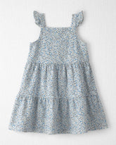 Toddler Girl Organic Cotton Tiered Dress in Meadow Bloom