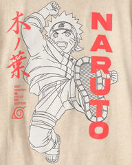 Boys Naruto Graphic Tee - Beige