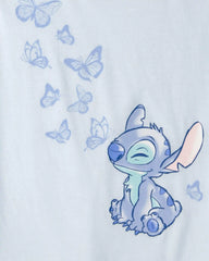 Girls 2-Piece Disney© Lilo & Stitch Short-Sleeve Pajama Set - Blue