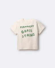 Toddler 'Permanent Grass Stains' Dolman Tee - Cream