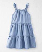 Girls Organic Cotton Chambray Dress