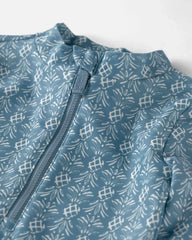 Toddler Girl Recycled Rashguard Swimsuit in Bloom Lagoon