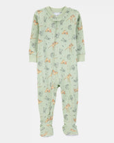 Baby Girl Bambi Snug Fit Cotton Footie 1-Piece Pajamas
