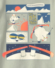 Toddler Boy Yeti Long-Sleeve Graphic Tee - Green