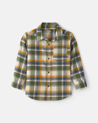 Toddler Boy Plaid Long-Sleeve Button-Down Shirt