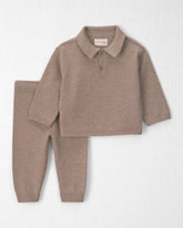 Baby Boy 2-Piece Organic Cotton Sweater Knit Top & Pant Set