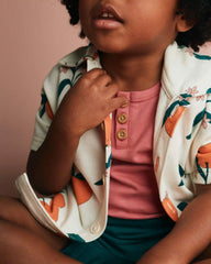 Toddler Boy Henley Tank - Rose