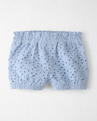 Baby Girl 2-Piece Organic Cotton Eyelet Top & Short Set