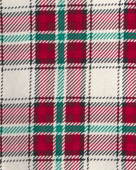 Toddler 2-Piece Christmas Plaid 100% Cotton Snug Fit Pajama Set - Red/Green