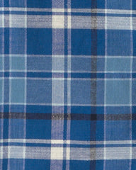 Baby Boy Plaid Short-Sleeve Button-Down Shirt - Blue