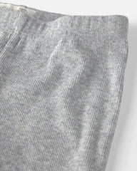 Baby Boy Organic Cotton Rib Footed Pants
