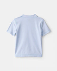 Toddler Boy Whale Short-Sleeve Rashguard - Blue