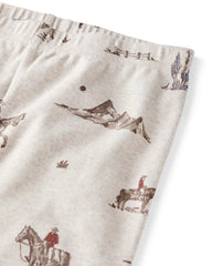 Kids 2-Piece Organic Cotton Pajamas in Western Rodeo