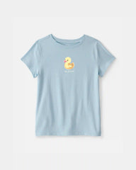 Girls Duck Graphic Tee - Blue