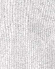 Girls Rib Top - Grey