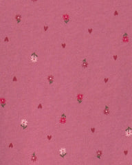 Toddler Girl Floral Peplum Top - Pink