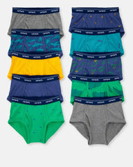 Boys 10-Pack Dinosaur Print Brief Underwear