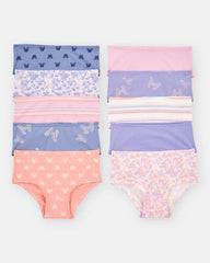 Toddler Girl 10-Pack Butterfly Floral Brief Underwear