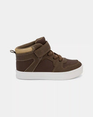 Toddler Boy High Top Sneakers - Brown