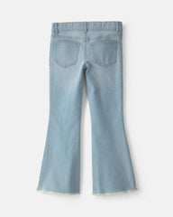 Girls Denim Flare Jeans - Light Wash