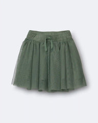 Toddler Girl Avenue Twirl™ Mini Skirt with Tulle - Olive