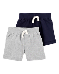 Baby 2-Pack Cotton Pull-On Shorts