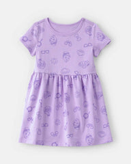 Toddler Girl Blippi Short-Sleeve Dress - Purple