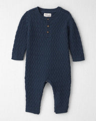 Baby Organic Cotton Sweater Knit Jumpsuit