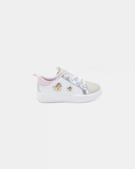 Toddler Girl Colorblock Metallic Heart Sneakers - White/Pink
