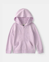 Toddler Girl OshKosh Logo Zip-Up Hoodie - Purple