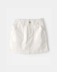 Girls Utility Skirt - White