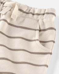 Kids 2-Piece Organic Cotton Top & Short Set in Stripes