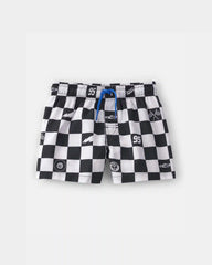 Toddler Boy ©Disney/Pixar Cars Swim Trunks - Black/White