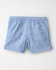 Toddler Boy Recycled Solid Swim Trunks