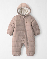 Baby 1-Piece Teddy Fleece Snowsuit Made with Recycled Materials