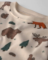 Toddler 2-Piece Organic Cotton Pajamas in Woodland Creatures