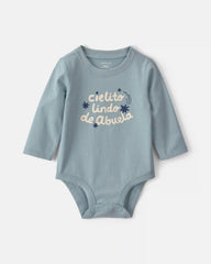 Baby 'Cielito Lindo De Abuela' Long-Sleeve Graphic Bodysuit - Blue