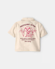 Baby Boy 2-Piece ©Marvel Spider-Man Top & Short Set - Khaki