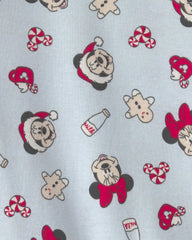 Toddler 2-Piece Disney Mickey Mouse Christmas 100% Cotton Snug Fit Pajama Set - Blue