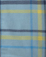 Toddler Boy Plaid Flannel Hooded Button-Down Shirt - Blue/Yellow/Grey