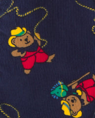 Baby Bear Corduroy Overalls - Navy Blue