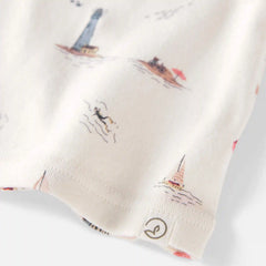 Toddler 2-Piece Organic Cotton Pajamas in Coastal Vacation