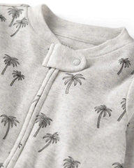 Baby Organic Cotton Sleep & Play Pajamas in Palm Trees