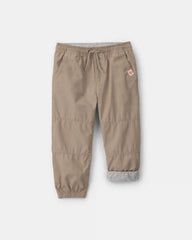 Toddler Boy Poplin Joggers - Khaki