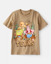 Boys Spongebob Squarepantsâ„¢ Texas Short-Sleeve Graphic Tee - Brown