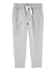 Toddler Boy Pull-On French Terry Pants - Grey