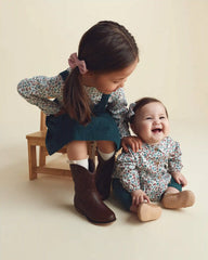 Baby Girl 3-Piece Floral Long-Sleeve Top & Pant Set