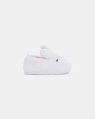Girls Bunny Slippers - White